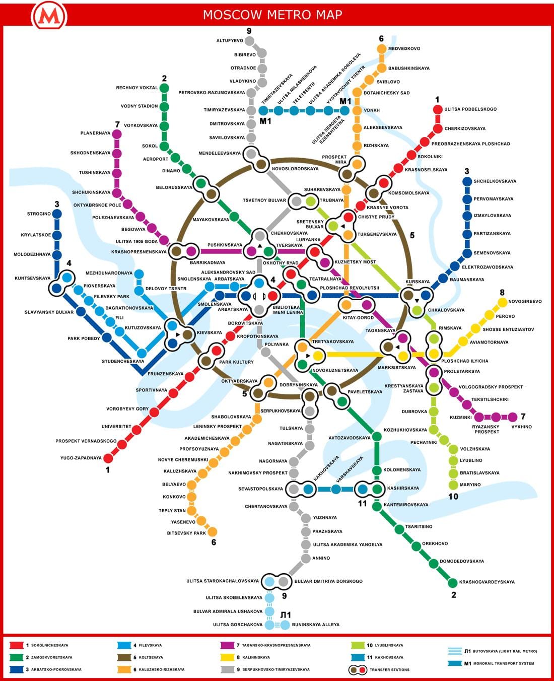 tube નકશો મોસ્કો