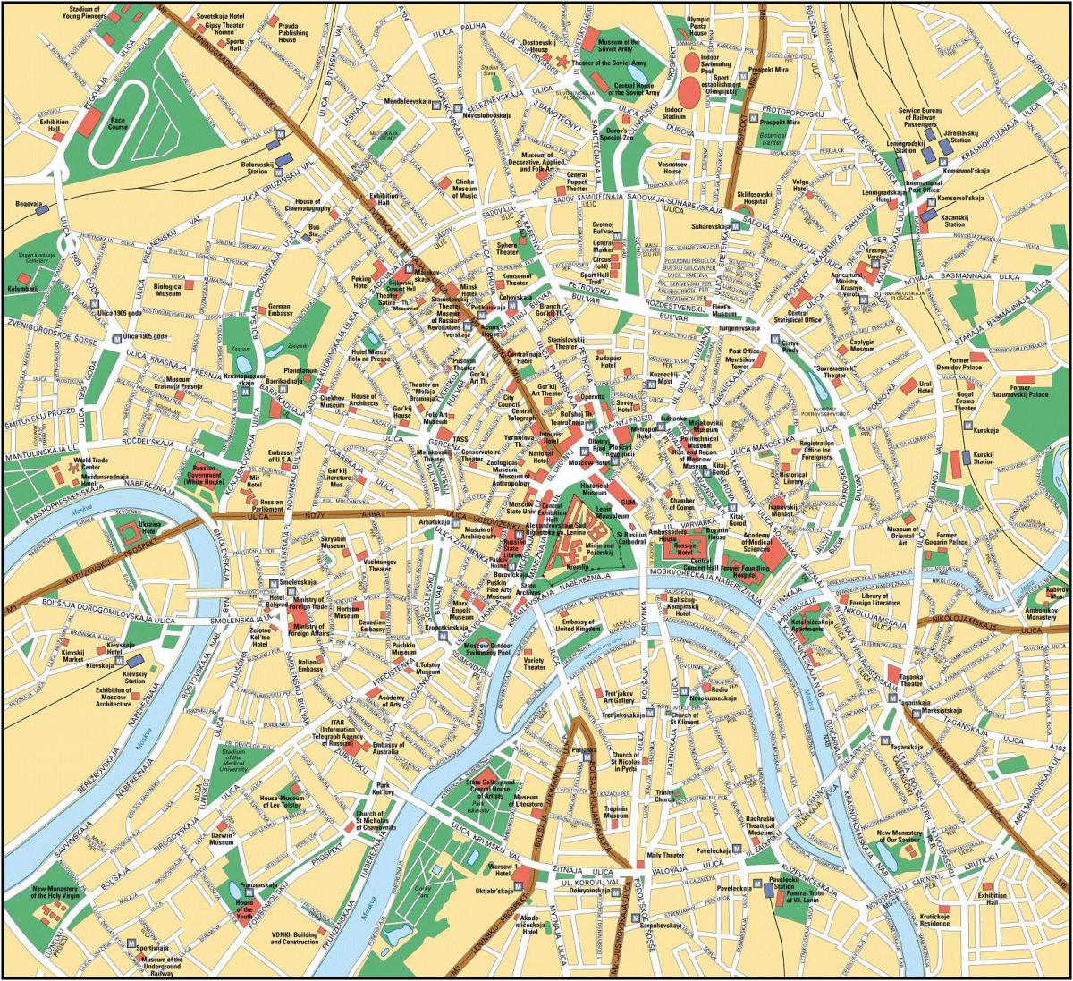 Moskva શહેર નકશો