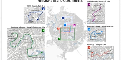 Moskva બાઇક નકશો